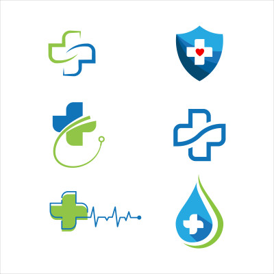 健康医疗 Logo 模板矢量标志图标设计